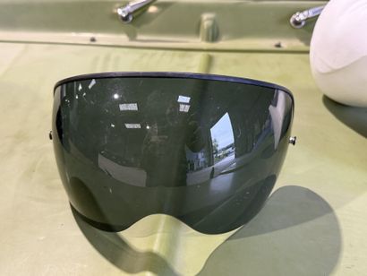 Set of two helmets and one visor, including...