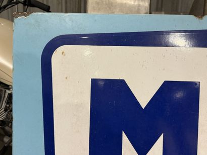 MOBIL.
Large rectangular advertising sign...