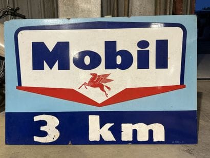 MOBIL.
Large rectangular advertising sign...