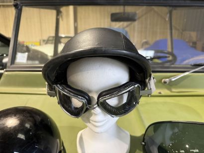 Set of two helmets and one visor, including...