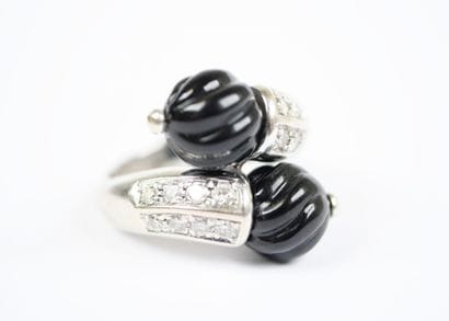 BOUCHERON.
18K white gold (750‰) ring adorned...