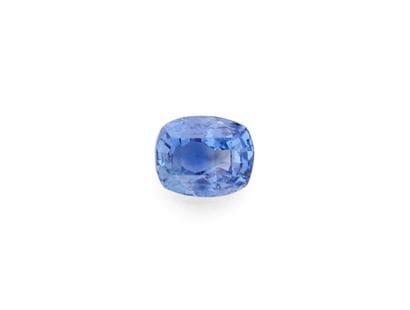 A 6.54-carat cushion-cut blue Ceylon sapphire...
