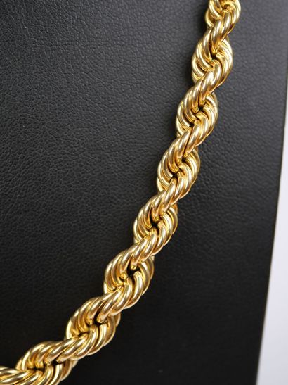Stately 18K yellow gold (750‰) necklace with...