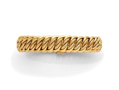 A striking 18K yellow gold (750‰) bracelet...