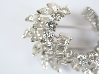 Cufflink in 18K white gold (750‰) or platinum...