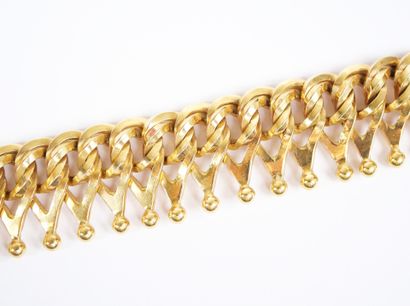 A substantial 18K yellow gold (750‰) necklace...