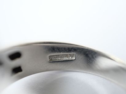 BOUCHERON.
18K white gold (750‰) ring adorned...