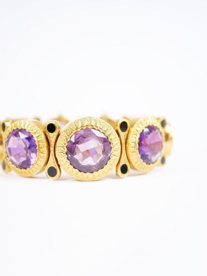 Important articulated bracelet in 18K yellow...