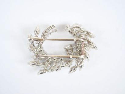 Cufflink in 18K white gold (750‰) or platinum...