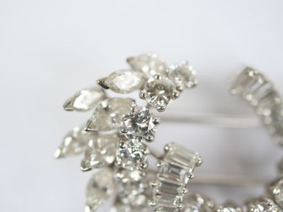 Cufflink in 18K white gold (750‰) or platinum...