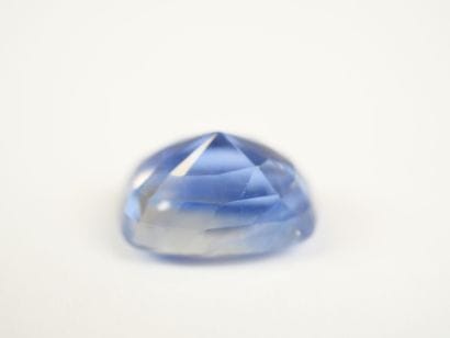 A 7.10-carat cushion-cut blue Ceylon sapphire...