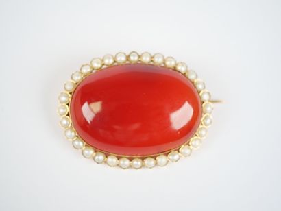 A half-set of 18K yellow gold (750‰) jewelry...