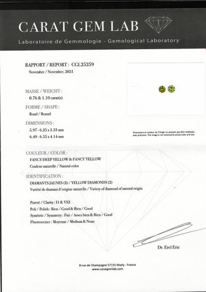 An 18K white gold (750‰) and platinum (850‰)...
