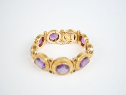 Important articulated bracelet in 18K yellow...