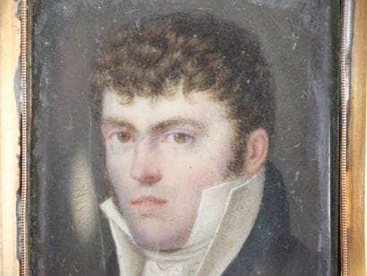 19th-century French school. 
Profile of a...