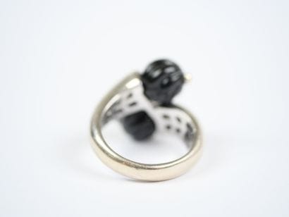 BOUCHERON.
18K white gold (750‰) ring adorned...