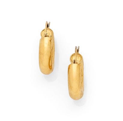 Pair of 18K yellow gold (750‰) hoop earrings.
Weight:...