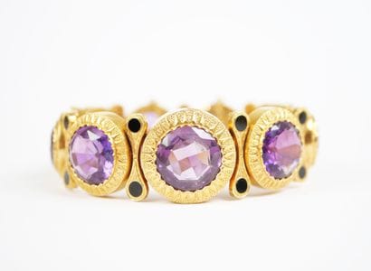 Important articulated bracelet in 18K yellow...
