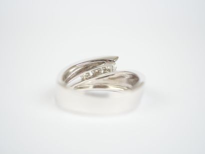 GAREL PARIS. 
Free-form ring in 18K white...