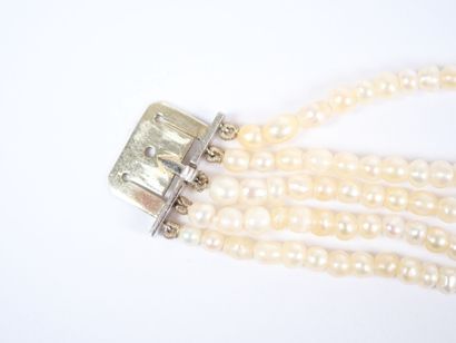 Bracelet composed of five rows of what are...