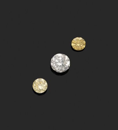 An 18K white gold (750‰) and platinum (850‰)...