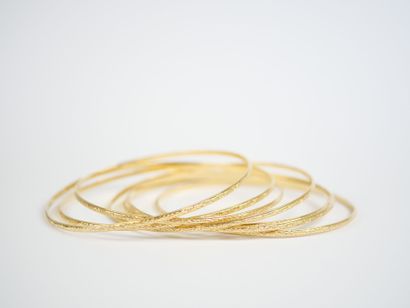 18K yellow gold (750‰) weekly bracelet consisting...