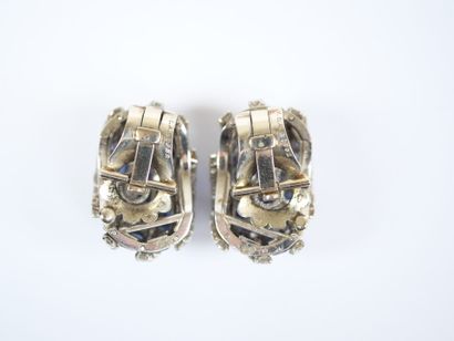 VAN CLEEF & ARPELS.
Pair of domed earrings...