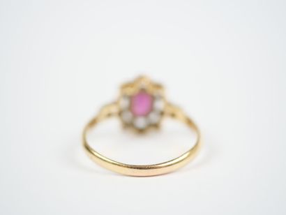 Ring in 18K yellow gold (750‰) and white...