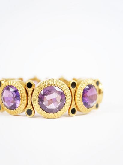 Important articulated bracelet in 18K yellow...