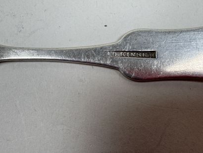 RUSSIE, XIXe.
Série de 11 cuillères en argent...