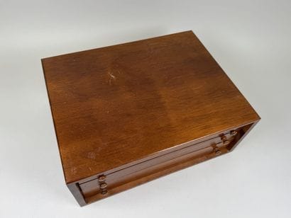Écrin de ménagère en bois ouvrant par trois...
