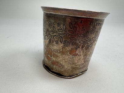 Timbale en argent 950/1000, poinçon Minerve,...