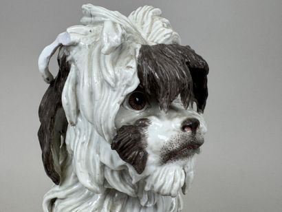MEISSEN, Johann Joachim KAENDLER, d'après.
Bichon...