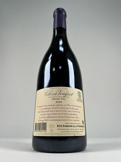 CLOS DE VOUGEOT. GC.
Domaine de la Vougeraie.
2009....