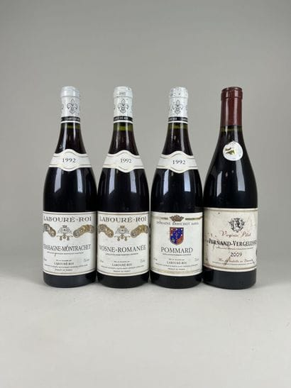 VOSNE-ROMANÉE.
Labouré-Roi. 1992. 1 bt.

CHASSAGNE-MONTRACHET.
Labouré-Roi.1992....