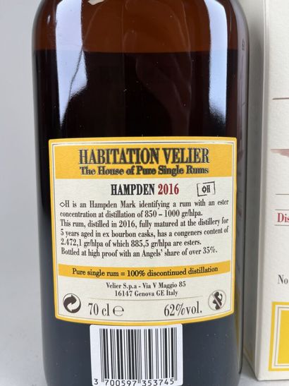 RHUM VIEUX.
Hampden - Habitation Velier.
Mark...