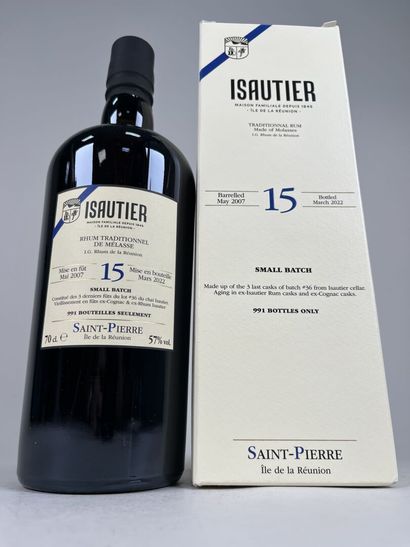 RHUM VIEUX.
Isautier. Small Batch Lot n°36.
2007...
