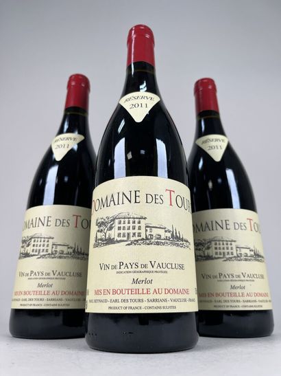 **VIN DE PAYS DE VAUCLUSE.
Domaine des Tours.
Merlot...