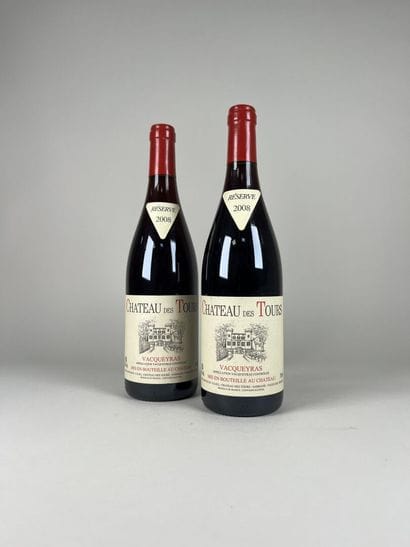 VACQUEYRAS.
Château des Tours.
Réserve. 2008....