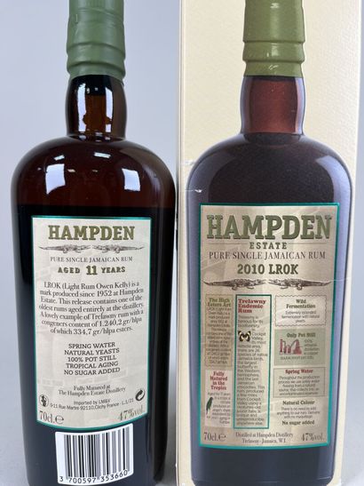 RHUM VIEUX.
Hampden Estate. 2010 LROK.
11...