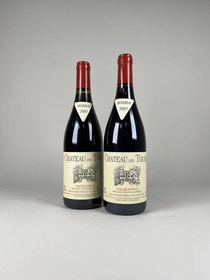 VACQUEYRAS.
Château des Tours.
Réserve. 2007....