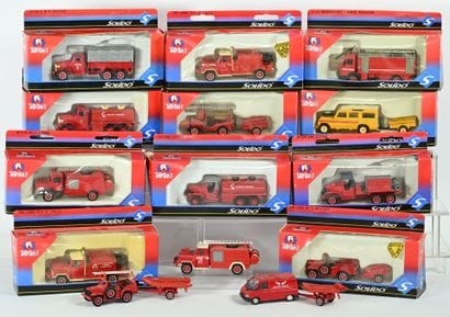 SOLIDO Toner Game. 
14 véhicules de pompiers...