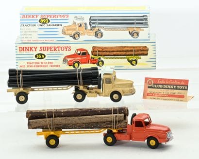 DINKY TOYS.
2 modèles d'origine, état neuf,...