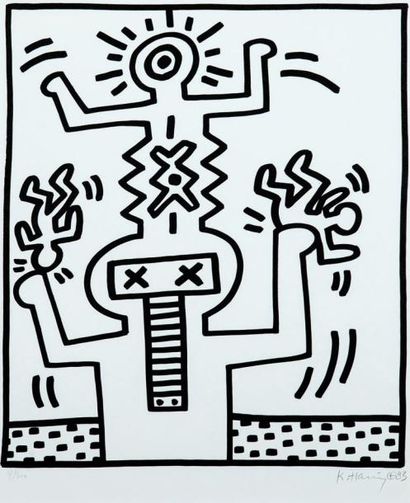 KEITH HARING
Sans titre Lithographie sur...