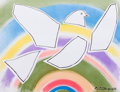 PICASSO Pablo
Colombe A l'arc en ciel Lithographie...
