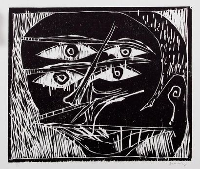 ALECHINSKY Pierre
Au fil du bois Gravure...