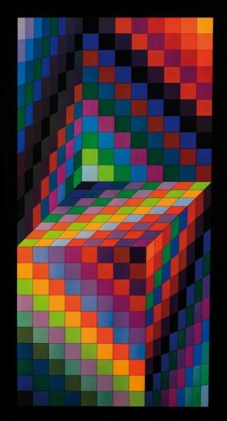 VASARELY Victor
AXO 77 Estampe gélatinée...