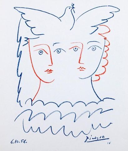 PICASSO Pablo
Deux femmes à la colombe Lithographie...
