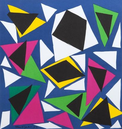 MATISSE Henri
Collages Lithographie sur papier...