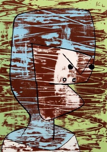 PAUL KLEE
Visage Lithographie sur papier...